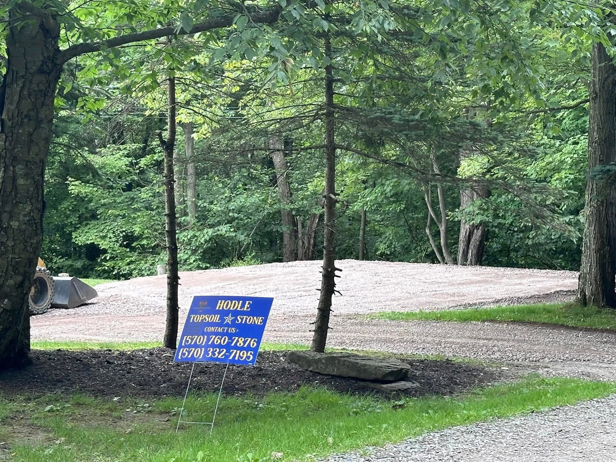 Gravel driveway project shared on John’s Down Home Property Services Facebook page